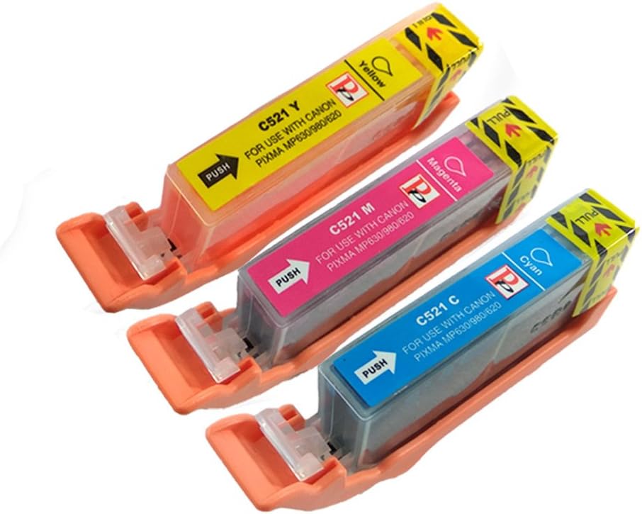 Cartouche D'encre Magenta Compatible Canon – Modèle C-521M-1, Pour PIXMA IP4700, MP560, MP640, MX860