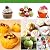 TuangShop Silicone Cup cake Tool Bakeware Baking Pastry 7CM 12pcs 6 Colors