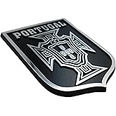 Portugal Crest Black Chrome Plastic car Emblem Decal Sticker Crest PortBC