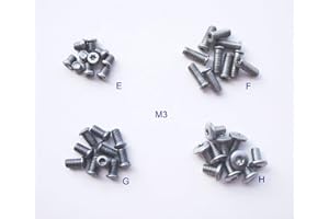 DEFLECTAIR Pocket Blade Handle Screws, Folding Knives Hilt Fasteners, Shaft Pivot Pin Rivets, Pack of 40 Pieces (M3)