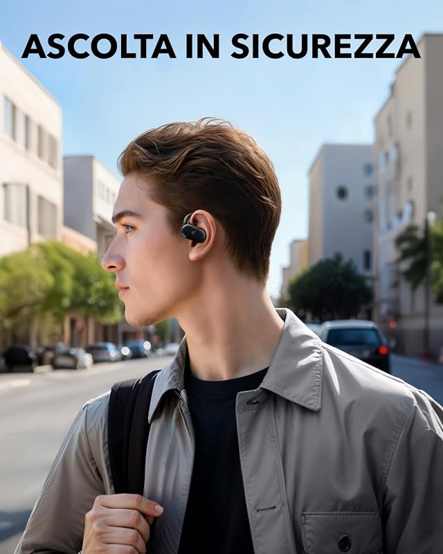 V20i di Anker, Cuffie Bluetooth Open Ear con Ganci Rotanti