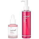 PDRN Cleanse and Prep Duo: Salmon DNA PDRN Pink Peptide Serum and PDRN Jelly to Foam Cleanser | Pink Duo for Cleansing and Glass Glow Skin | Korean Skin Care