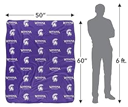 Winona State University Warriors Logo Pattern Silky