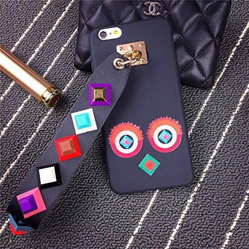 Fashion Design Funny Cute Korean Style Canvas Rivet Wristband Colorful Soft Case Cover Protector For iPhone 7 7S Plus 7+ 5.5 inch (7)