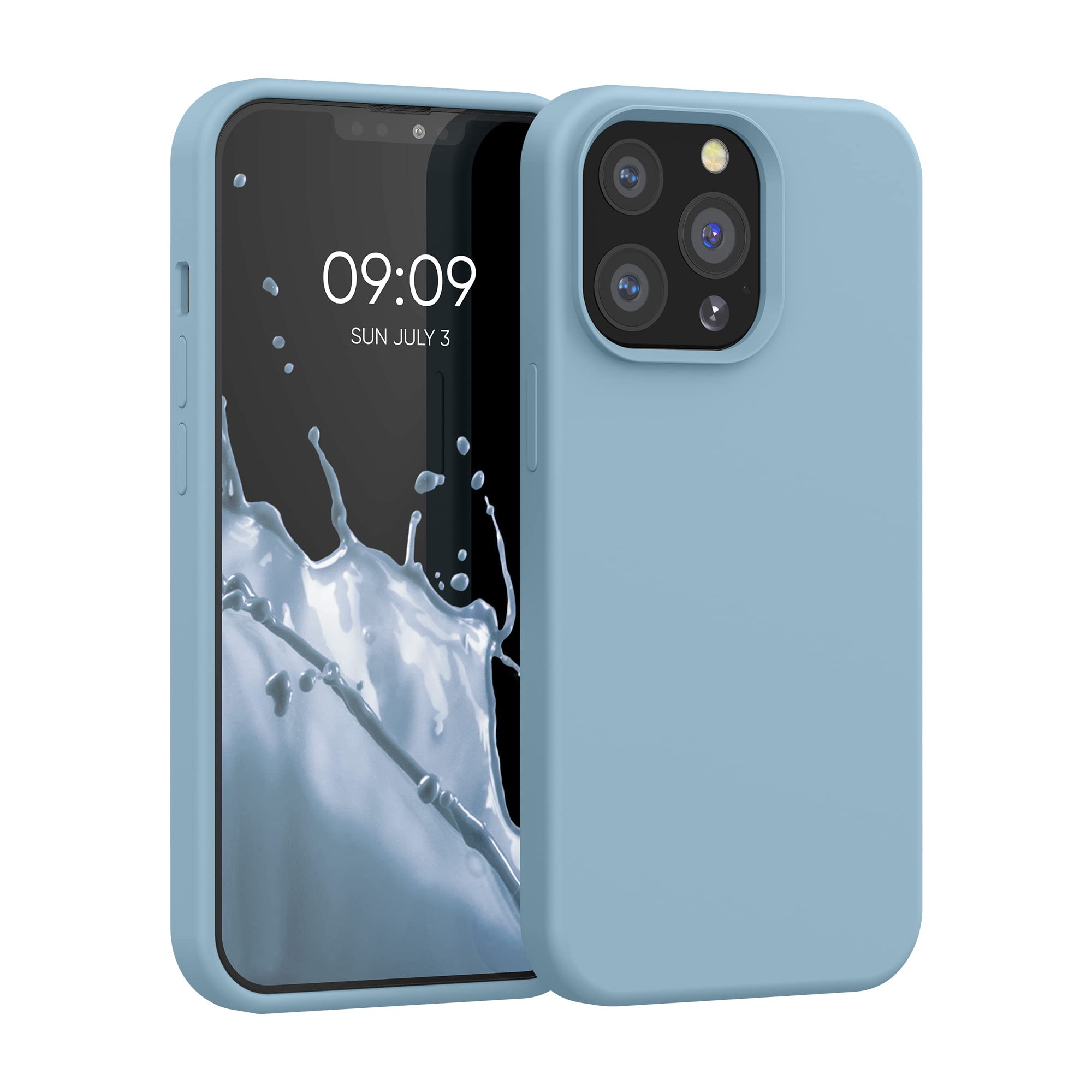 kwmobile Case Compatible with Apple iPhone 13 Pro Case - TPU Silicone Phone Cover with Soft Finish - Antique Stone