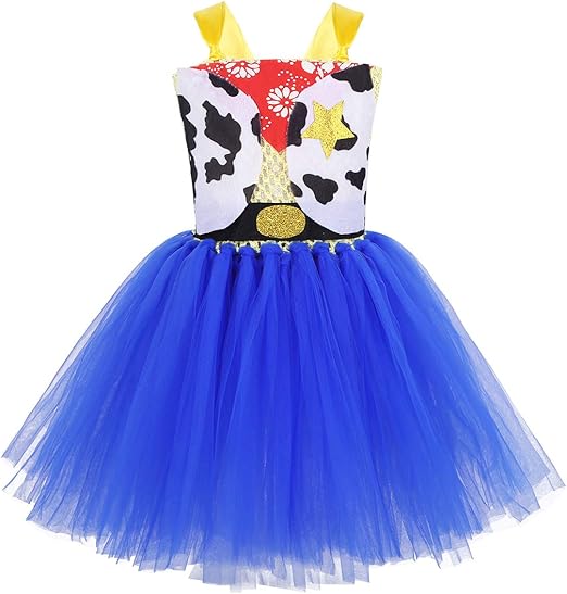 Abito Da Cerimonia Bambina Freebily: Principessa In Tulle E Chiffon Con Pizzo Floreale, Asimmetrico