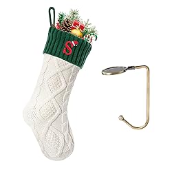 VRFASHION Christmas Stockings with Initials, Letter