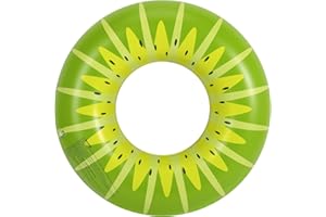 HeySplash Pool Tubes for Adult,32" Giant Kiwi Floats Tube Swim Floaties with Fun Prints,Inflatable Swimming Ring Floating, Summer Fun Beach Lake Party Decoration Toys,Inner Tube Floaty for Kid Adult