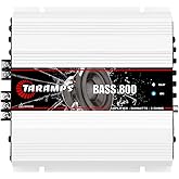 Taramps BASS 800 2 Ohms 800W RMS Monoblock Subwoofer Car Audio Amplifier | HIGH-LEVEL INPUT &amp; AUTO TURN-ON: Class D efficiency with precision low-frequency tuning for OEM or aftermarket systems.