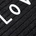 [Clearance] Felt Letter Board 10x10 inch Oak Frame Changeable Letter Board with Stand Wall Mount Hanging Rope, 290 Blue White Letters