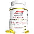 Granite Pristine Omega-3 Supplement, 2000mg Norwegian Fish Oil Supplements with EPA & DHA, Supports Joint, Heart, Brain, & Mood, Sustainably Sourced, Purity Tested (60 Softgels)
