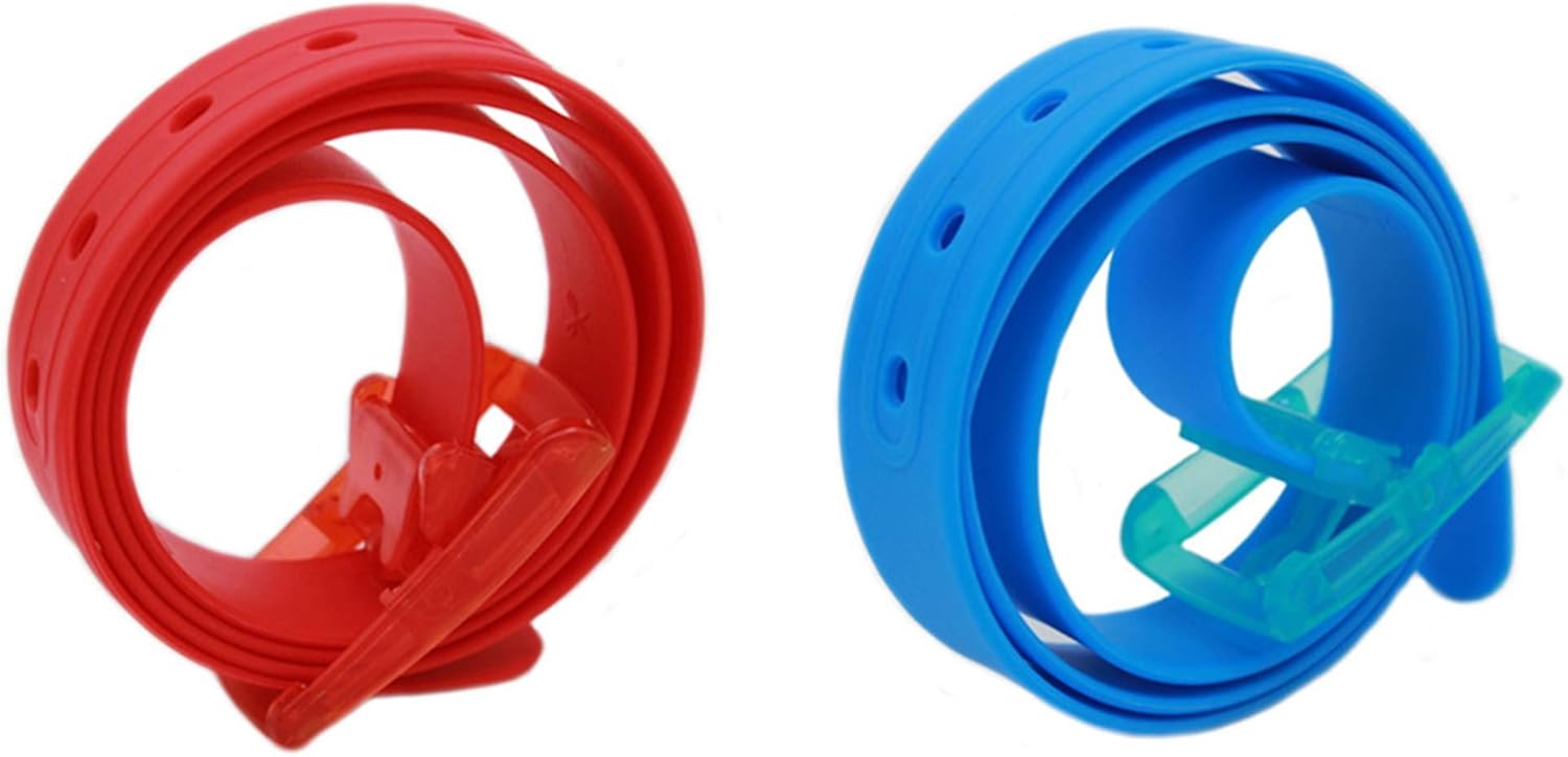 115x3.5cm Unisex Women Men Adjustable Rubber Silicone Belt with Plastic