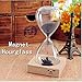 9PIG Hand-blown Glass Sand Timer Magnetic Hourglass A Perfect Decoration & Gift Choice