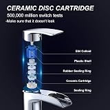 Hapilife Basin Taps Waterfall Mixer Chrome Single Lever Mono Tap view 4