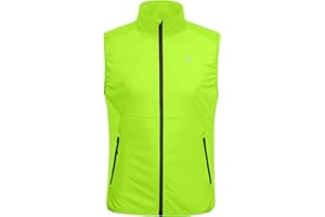 Little Donkey Andy Men's Water-resistant Outerwear Vests, Stretch Windproof Vest for Cycling, Running, Golf