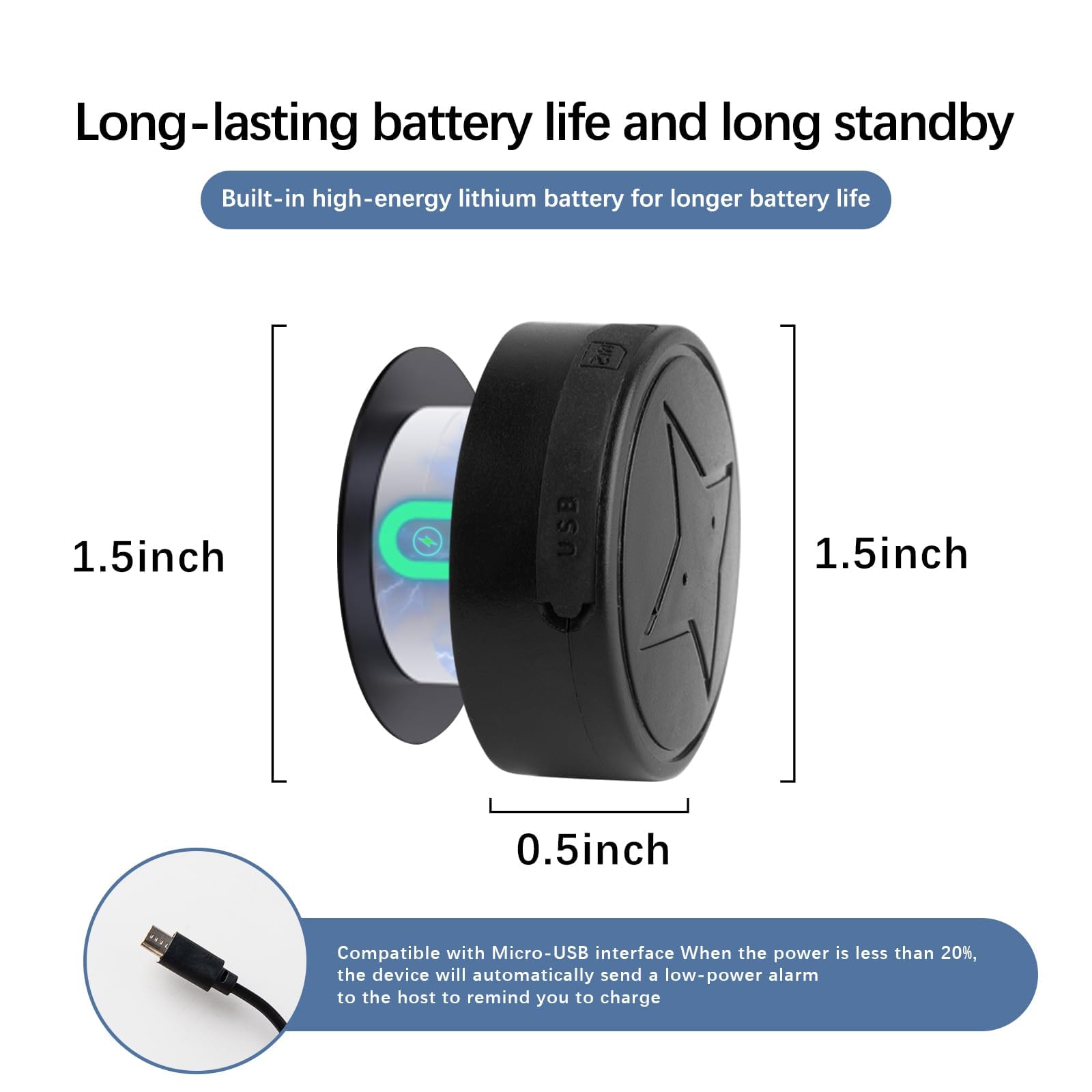 Mini GPS Tracker for Vehicles No Subscription - Car GPS Tracker Portable Real Time Magnetic GPS Tracking Device for Cars Full Global Coverage Location Tracker for Kids,Trucks/Person,No Monthly Fee