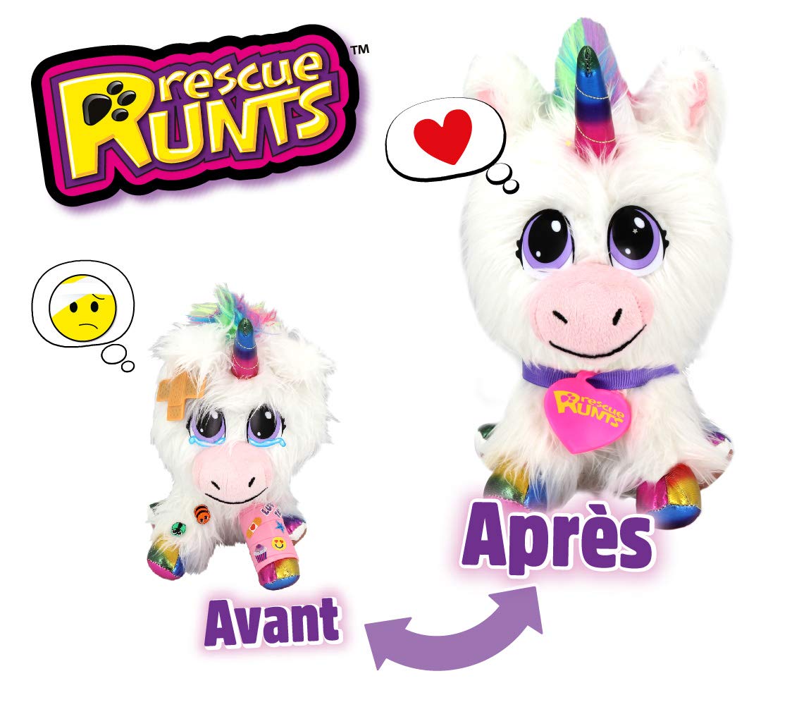 Rescue Runts Unicorn Plush Toy Children Stuffed Plush Vet Toy Rainbow 3 Years +