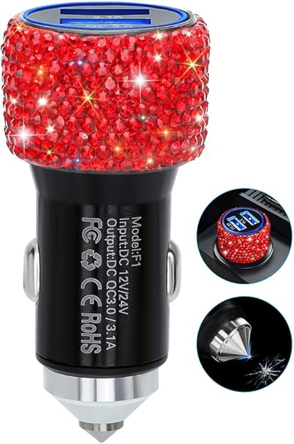 Amazon Co Jp Quick Charge 3 0 超ミニ 超かわいいotostar キラキラ輝き 車載充電器 2usbポート Qc3 0 3 1a 急速充電 Iphone Android Iqos対応 35w 6a Usb カーチャージャー 家電 カメラ