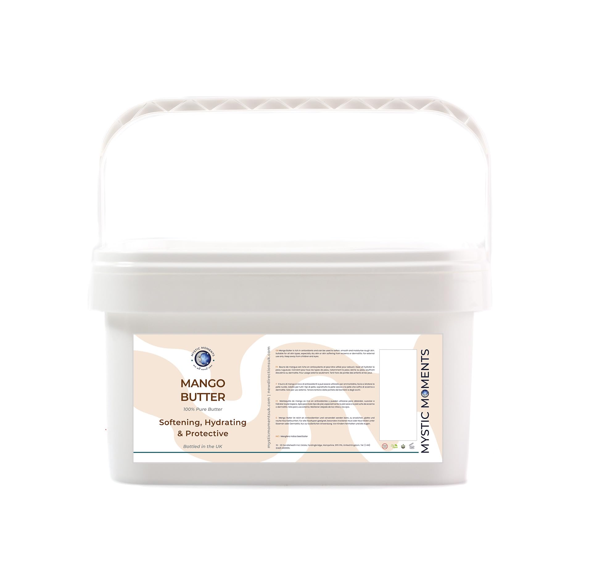 Mystic Moments | Mango Butter 5Kg - Pure & Natural Cosmetic Butters Vegan GMO Free