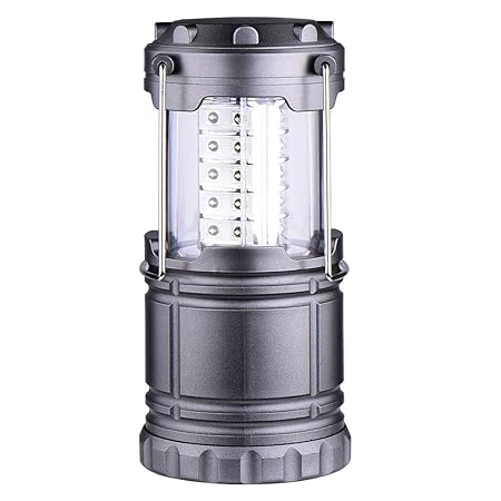 GTC LED Lantern Camping Light Energy Safety and Environmental Protection Lantern (Grey) Item no-9788-9