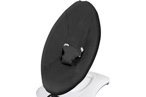Greuame Baby Swing Cover - Compatible with 4moms MamaRoo 4 Old Model Before 2022 - Soft & Breathable Fabric, Machine Washable, Perfect for Baby & Newborn (Cover Only) Black