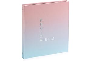 Edian Self Adhesive Photo Album Magnetic Scrapbook Album with 60 Pages Hardcover DIY Photo Album