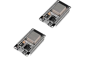 2PCS ESP32 Development Board ESP-32S WiFi ESP-WROOM-32 Microcontroller 2.4GHz Dual-Core WiFi Bluetooth Processor Integrated C