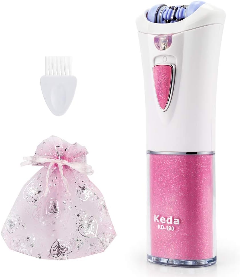 Queenmew Epilierer für lang anhaltende Haarentfernung, makellose Gesichtshaarentfernung für Frauen mit LED-Licht, schnurlose Epilierer, elektrischer Frauenentferner für Gesicht und Körper. LED Haarentfernung - Queenmew Epilierer für lang anhaltende Haarentfernung