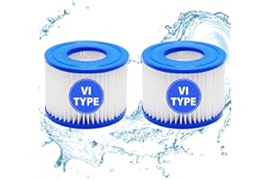 IFANM 2 Pack Type VI Hot Tub Filter Cartridge, Swimming Pool Pump Filter Cartridge