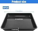 Sibosen 6 Pack Square Plant Saucer 29x29 cm 12 Inch Plastic Water Drip Tray view 2