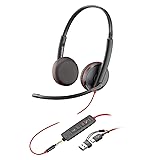 HP Poly Blackwire C3225 Stereo Headset with USB-C