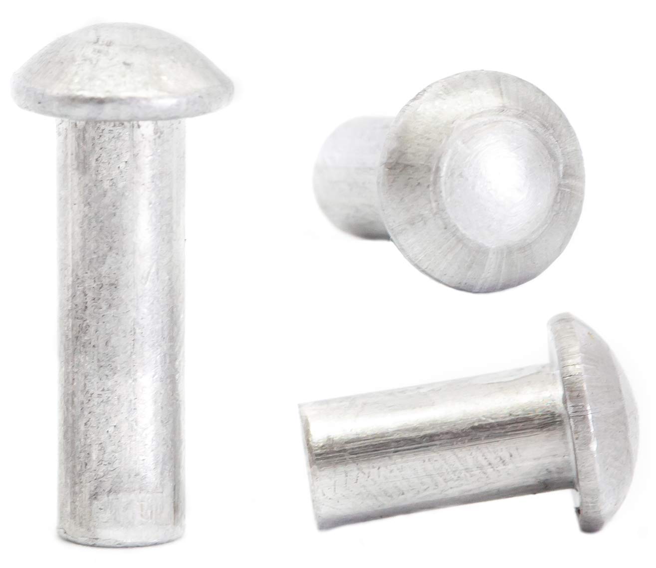 M4 (4mm x 16mm) Solid Aluminium Round Head Rivets DIN 660 (Pack of 20) D05ABCD