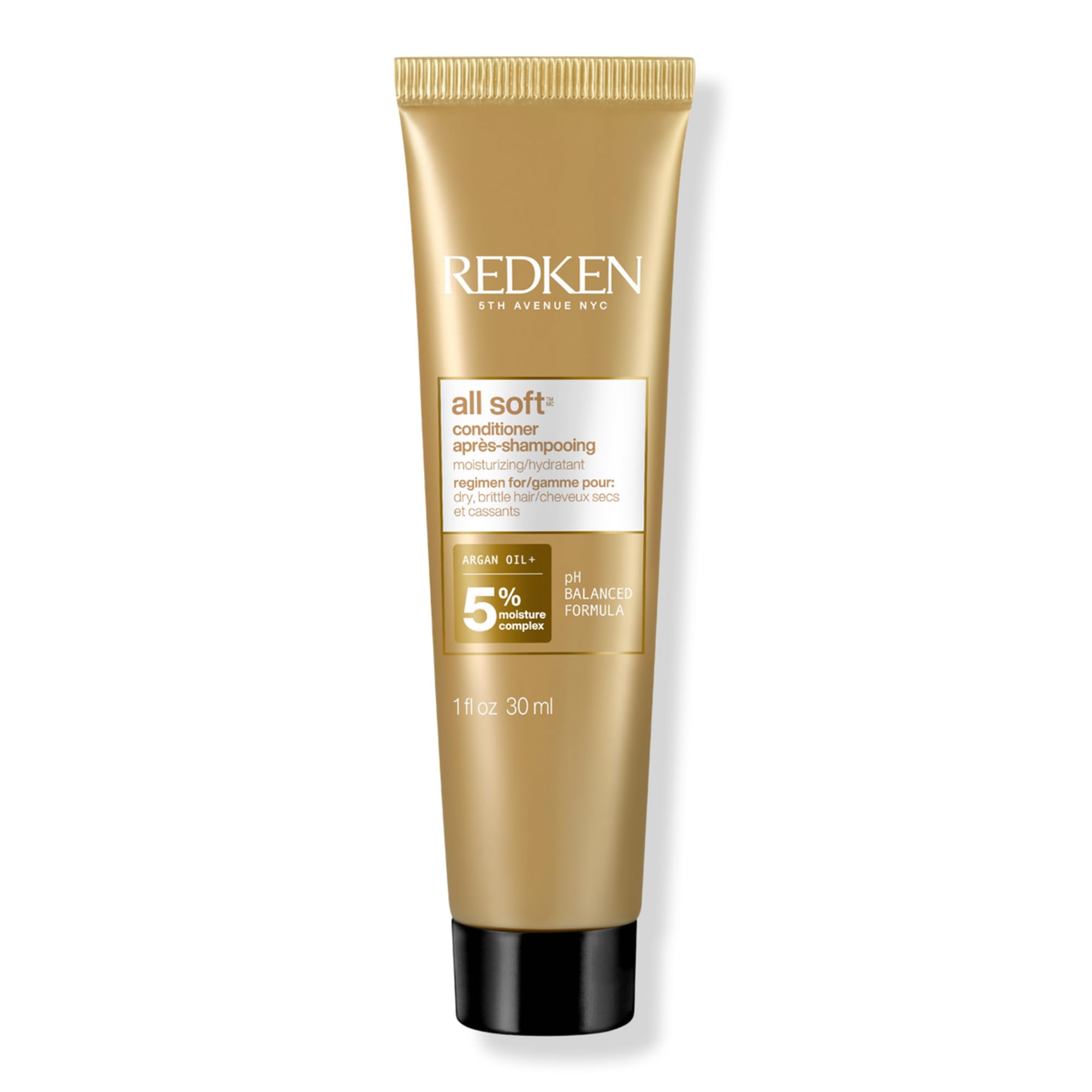 Photo 1 of Redken All Soft Conditioner For Dry Hair - Moisturizes & Provides Intense Softness With Argan Oil, For All Hair Types, 1 Fl Oz
