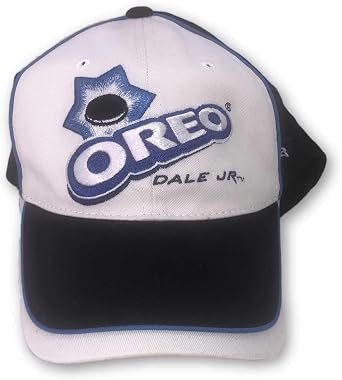 amazon com chase authentics dale earnhardt jr oreo vintage pit series 8 adjustable hat white clothing chase authentics dale earnhardt jr oreo vintage pit series 8 adjustable hat white