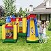 Costzon Mighty Inflatable Bounce House, Castle Jumper Moonwalk Slide Bouncer, Kids Jumper with Balls (Bounce House Without Blower)