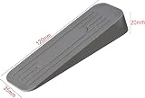 Merriway BH04892 Heavy Duty Non-Slip Rubber Door Wedge Stopper 120 x 40mm view 2