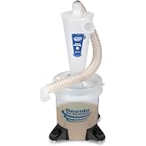 Oneida Air Systems Dust Collector &amp; Cyclone Separator Kit w/ Clear Bucket, 2.5 Deluxe 5-Gal - Portable Cyclone Machine for Wet and Dry Shop Vacuums