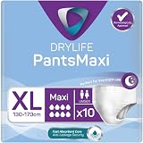 Drylife Pants Maxi Disposable Pull-Up Unisex Incontinence XL 10