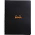 Rhodia Wirebound Notebooks - Lined w/ margin 80 sheets 8 1/4 x 11 3/4 in. - Black cover