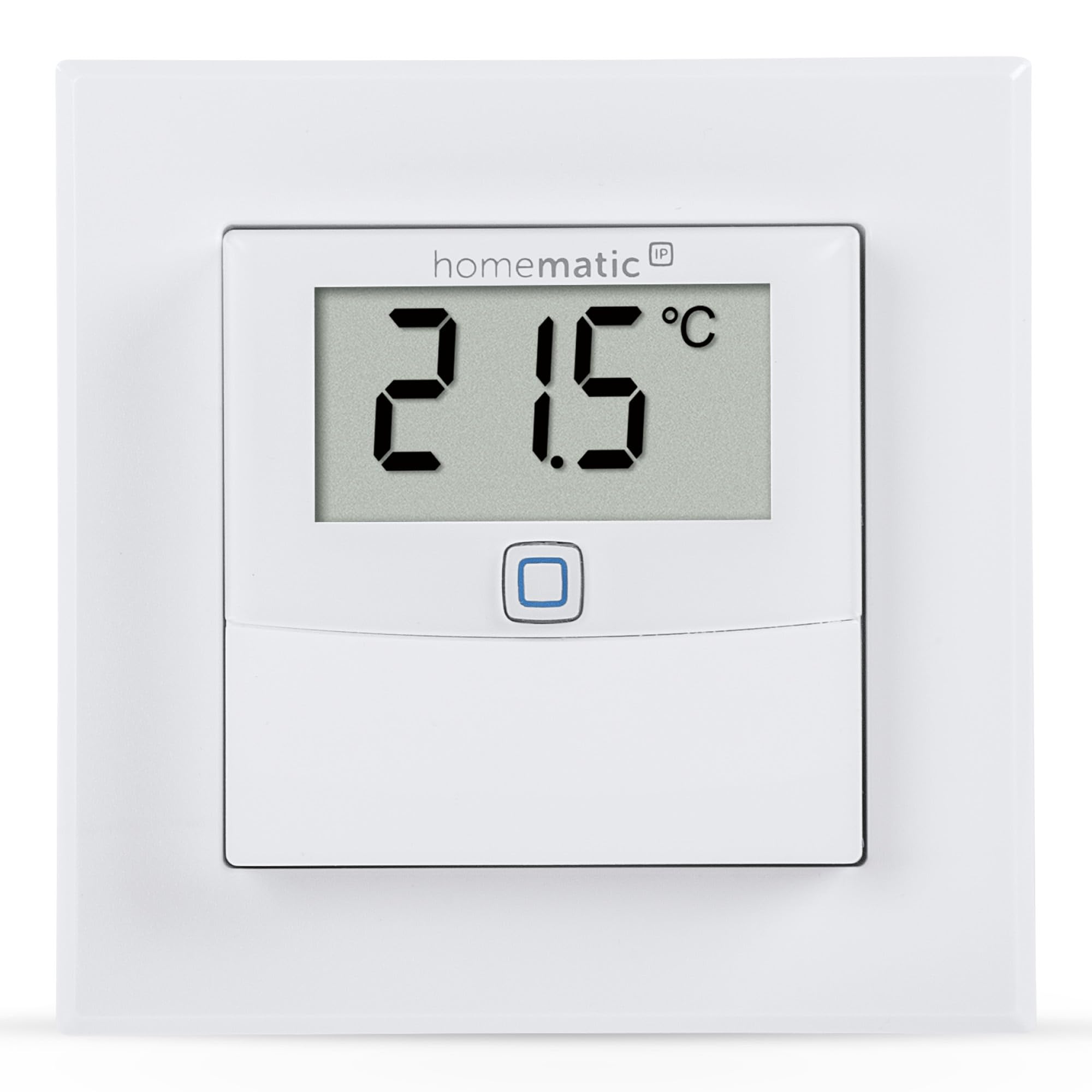 Homematic IP 150180A0 Indoor Temperature and Humidity Sensor with Display - White