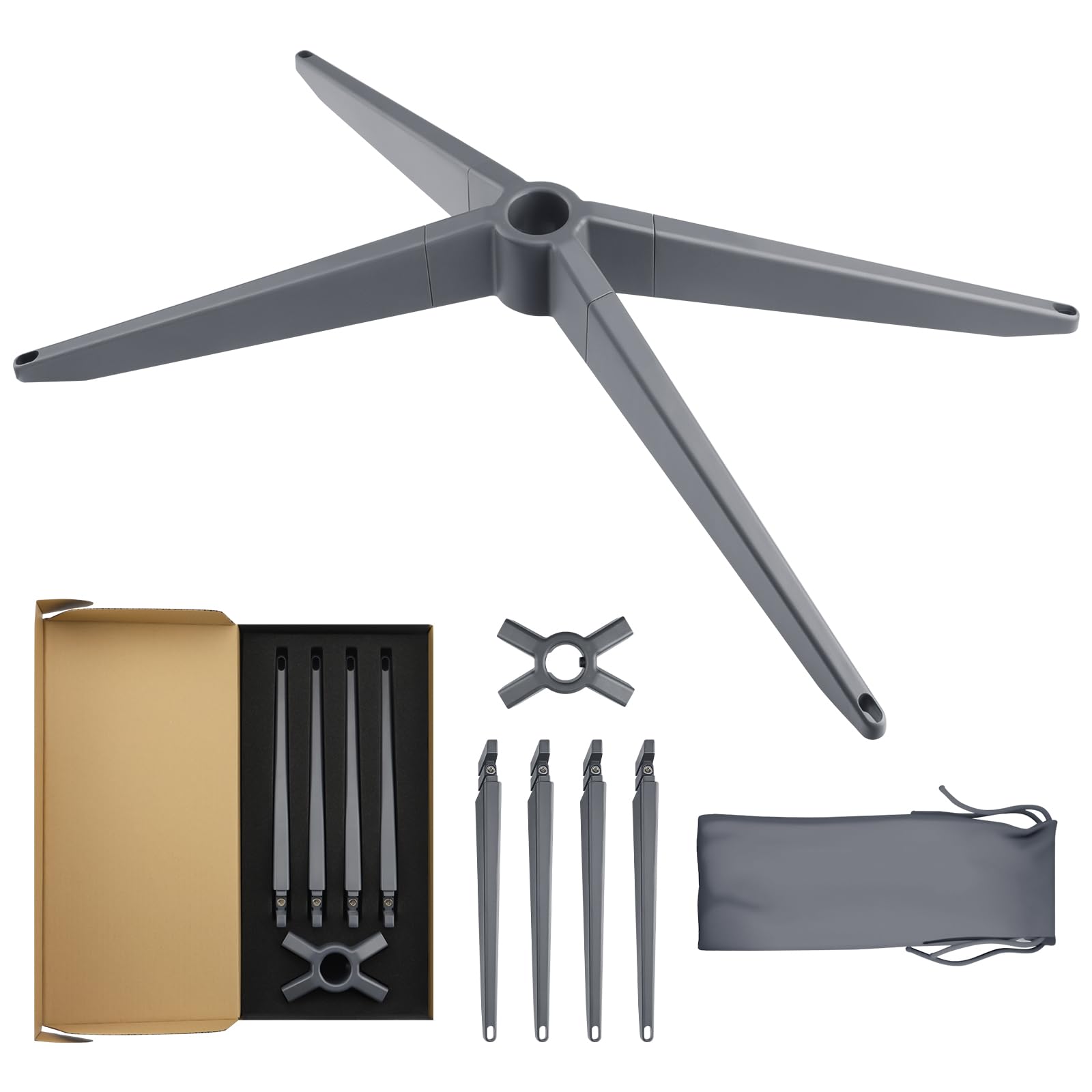 Photo 1 of BarBaren for Starlink Stand Mount Gen 2 Compatible with Starlink Standard Actuated Gen 2 (Rev.3) Dish, Magnetic Portable Starlink Base-Grey