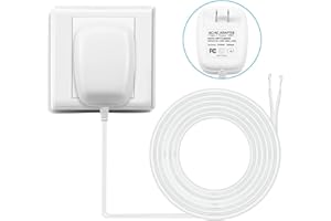 WUYELIN 24 Volt Transformer, C Wire Adapter, Competible with All Versions of Ring Doorbell and Thermostat for Ecobee,Sensi and Honeywell (with 196in Cable)
