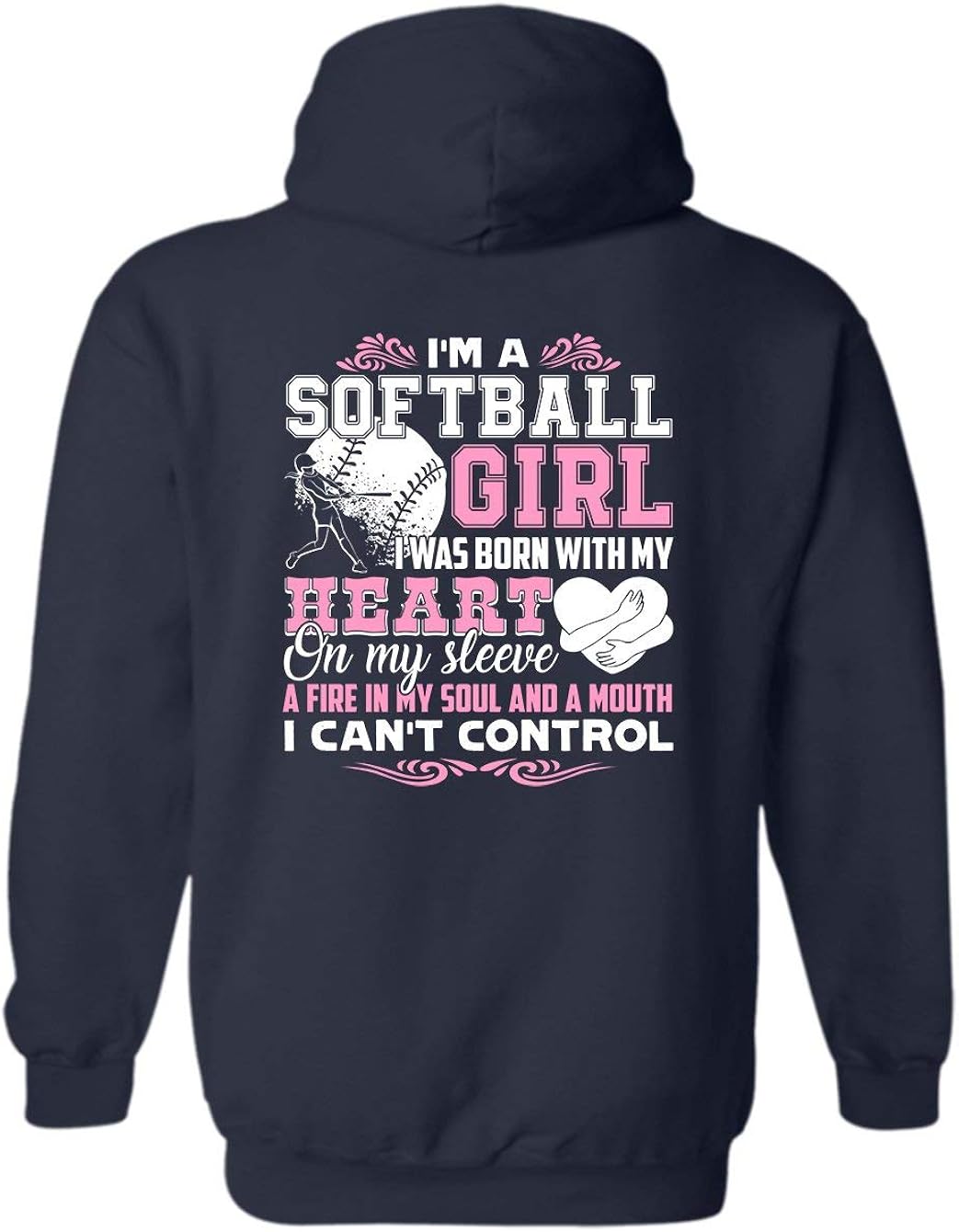 I'm A Softball Girl Adult Hooded Sweatshirt for Men, Women Amazon.ca