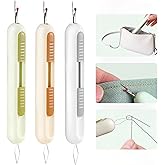 Dual Function Seam Ripper and Needle Threader Compact Design Needle Threaders for Hand Sewing Threaders for Sewing Perfect for Easy Stitch Removal and Threading Needles Efficient Seam Ripping(3 Pack)