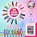 Extra Fine Glitter Set 32 Pack - Non-Toxic Ultra Fine Holographic, Metallic, Iridescent Color Shakers - for Slime Supplies, Art, Crafts, Body, Face, Nail, Hair - Bonus Chunky Glitter Sequin Flakes