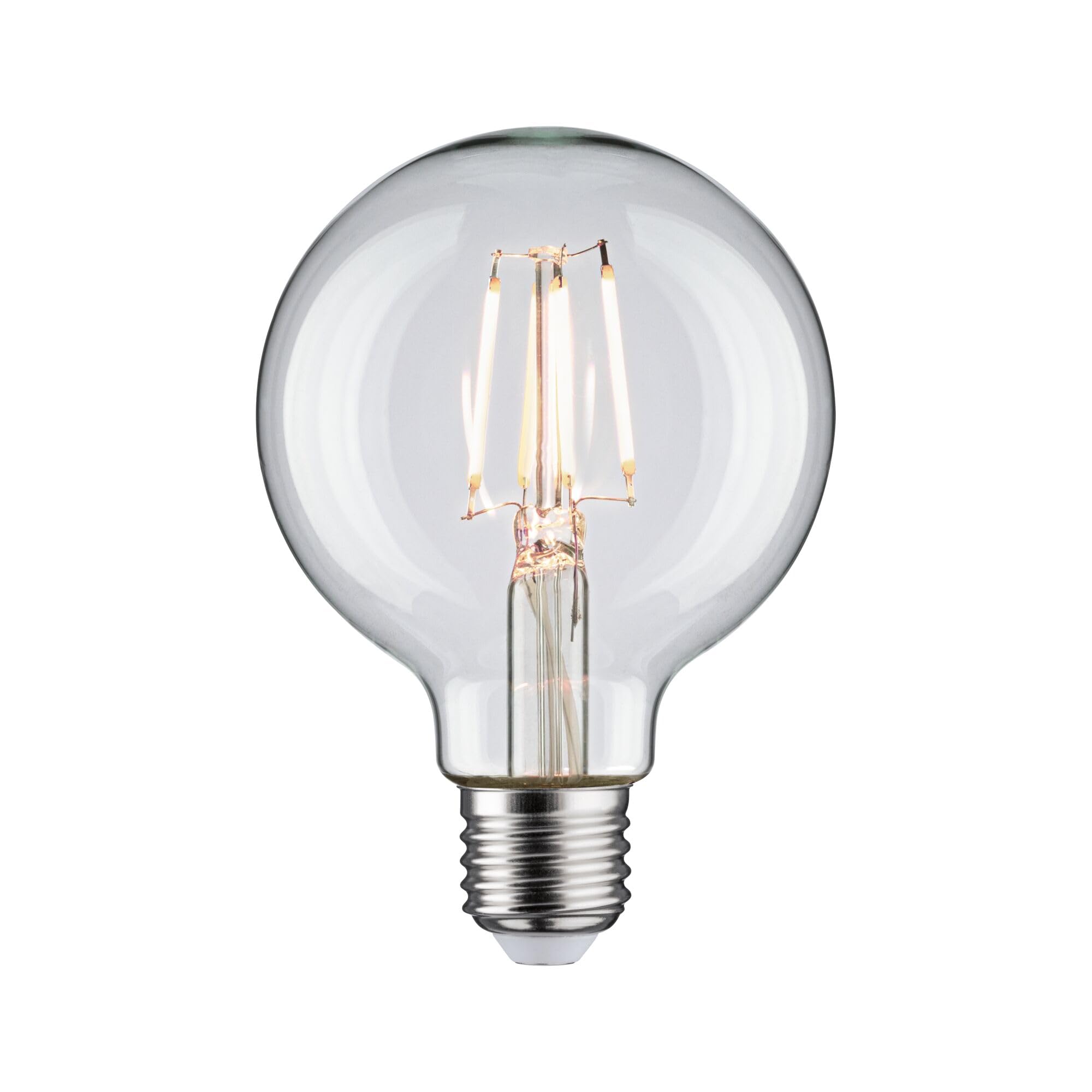 Paulmann 28955 LED Globe Filament G80 4.8 W Classic Light Bulb Clear 4000 K Neutral White E27