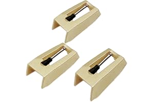 FONPEAK Record Player Needles, Turntable Stylus Record Needles Replacement for Crosley, 1byone, Boytone, LP&No.1, Victrola, and Jensen Vinyl Record Players(Pack of 3)