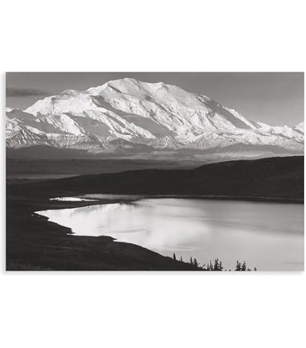 Amazon.com: Ansel Adams Mt. McKinley Range Embossed Poster (24 x