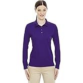 Ash City Core 365 Pinnacle Ladies Performance Pique Polo Shirt, Campus Purple, XL