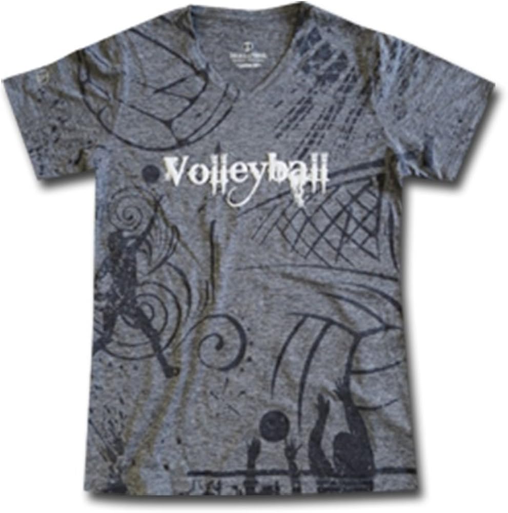 Sports Katz Womens Volleyball DriFit Shirt Gray Heather XLarge Clothing